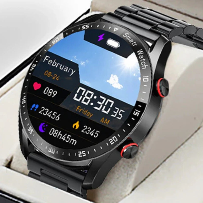 Montre Connectée Moniteur de Fréquence Cardiaque - Montre de Santé Slim - VitaPols
