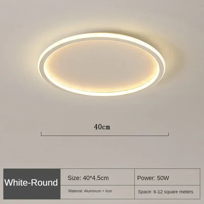 Plafonnier Rond Scandinave - AuroraSphere