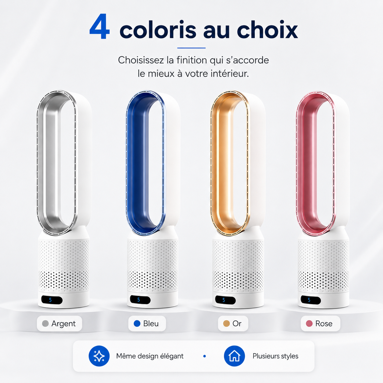 Refroidisseur d'air 3-en-1 | Purificateur d'air UV et Ionisateur