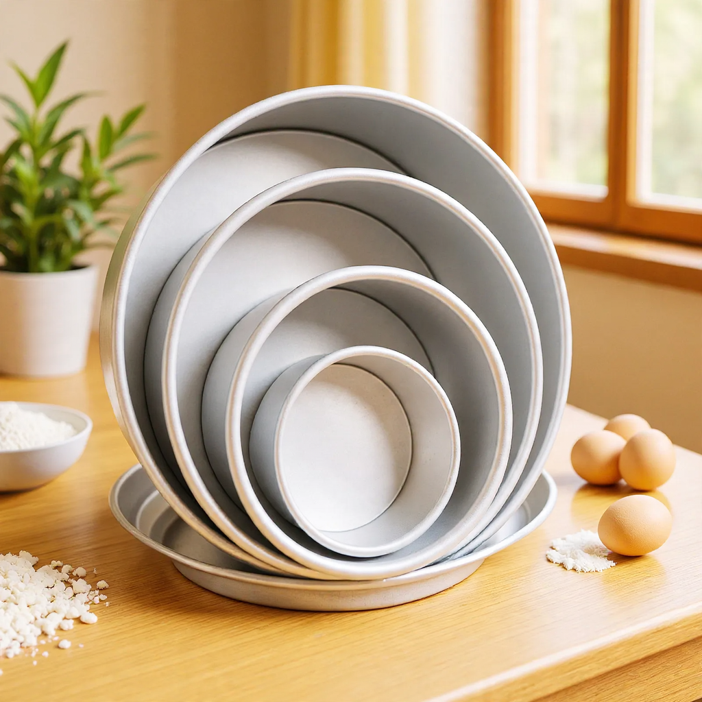 Moule à Gâteau Rond avec Fond Plat – Moule pour Gâteaux et Tartes