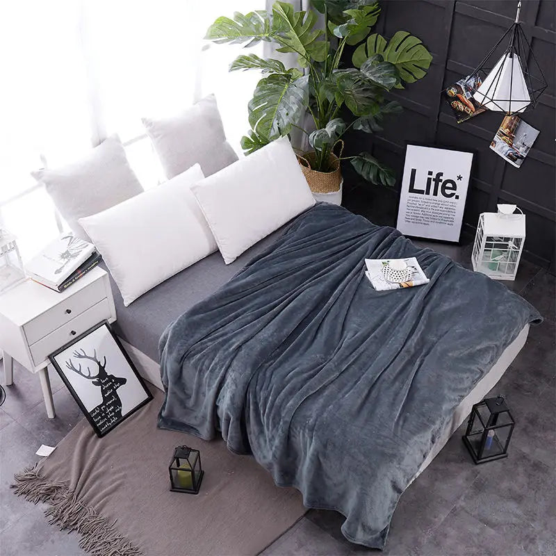 Couverture en Fleece Extra Douce – Couverture Confortable pour Toutes les Saisons