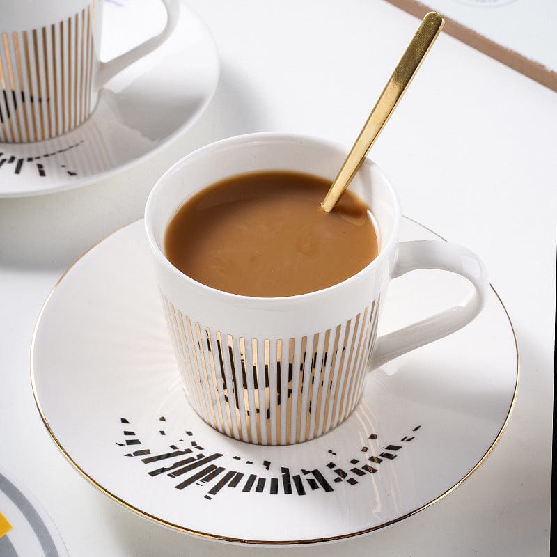 Tasse à café Design avec effet miroir | MirrorSip™ Tasse à café créative avec réflexion | Tasse en céramique élégante pour la maison et le bureau