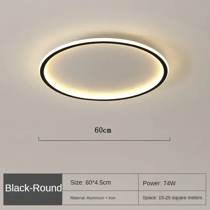 Plafonnier Rond Scandinave - AuroraSphere