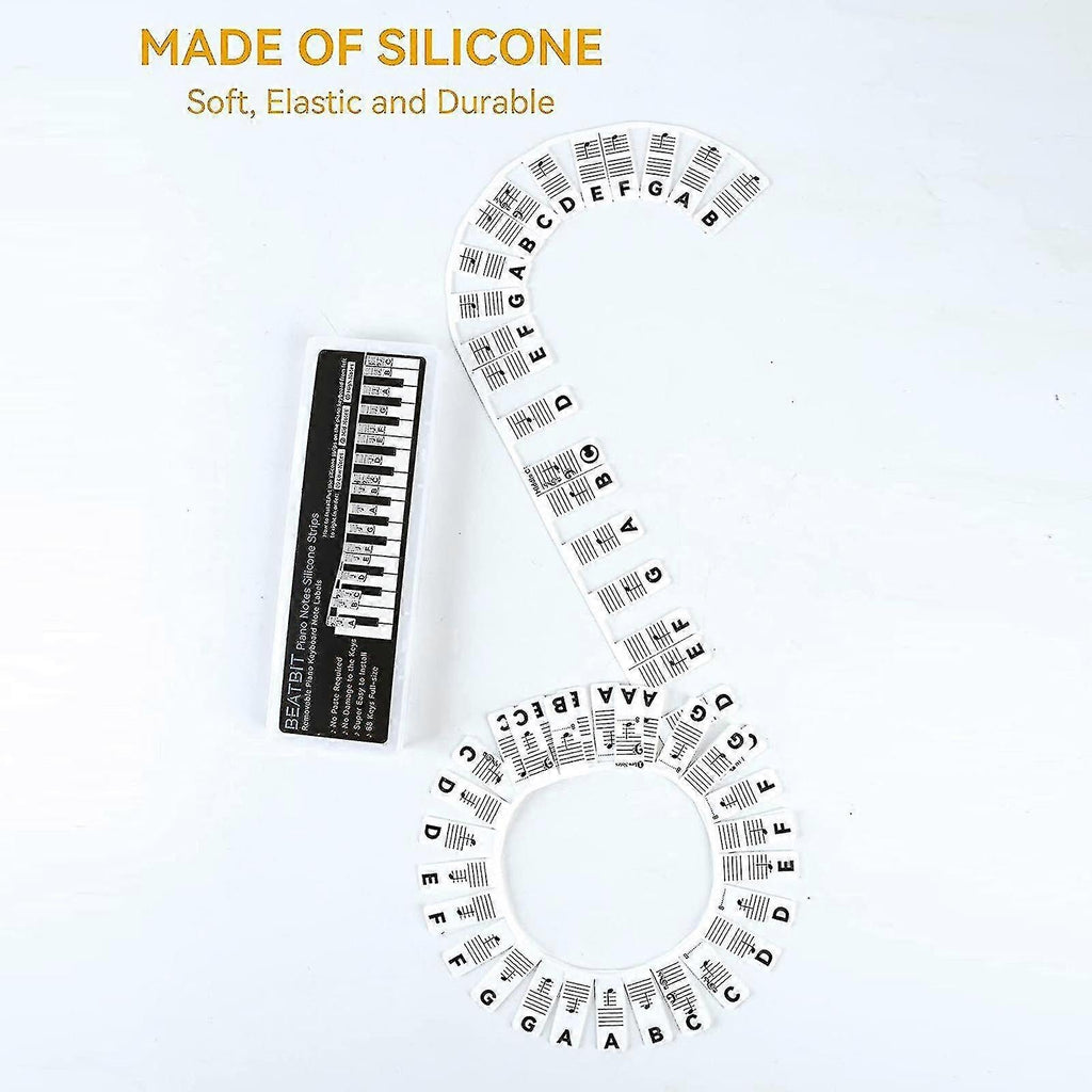 KeyboardLabel - Étiquette en Silicone Amovible pour Piano et Clavier