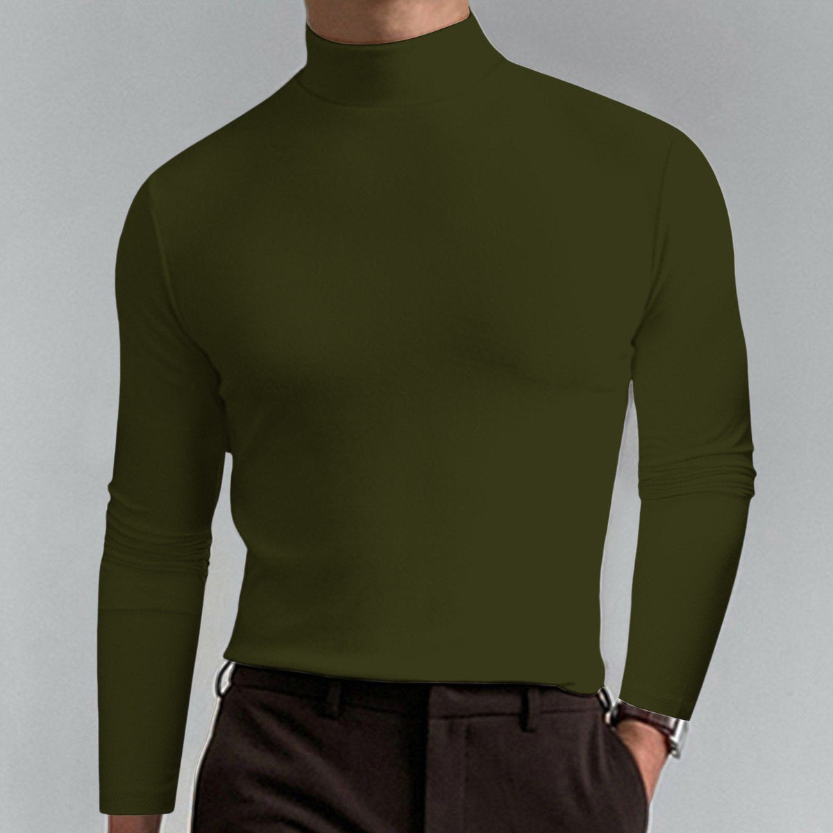 Marsilio™ – Col Roulé Sculptant Ajusté pour Hommes