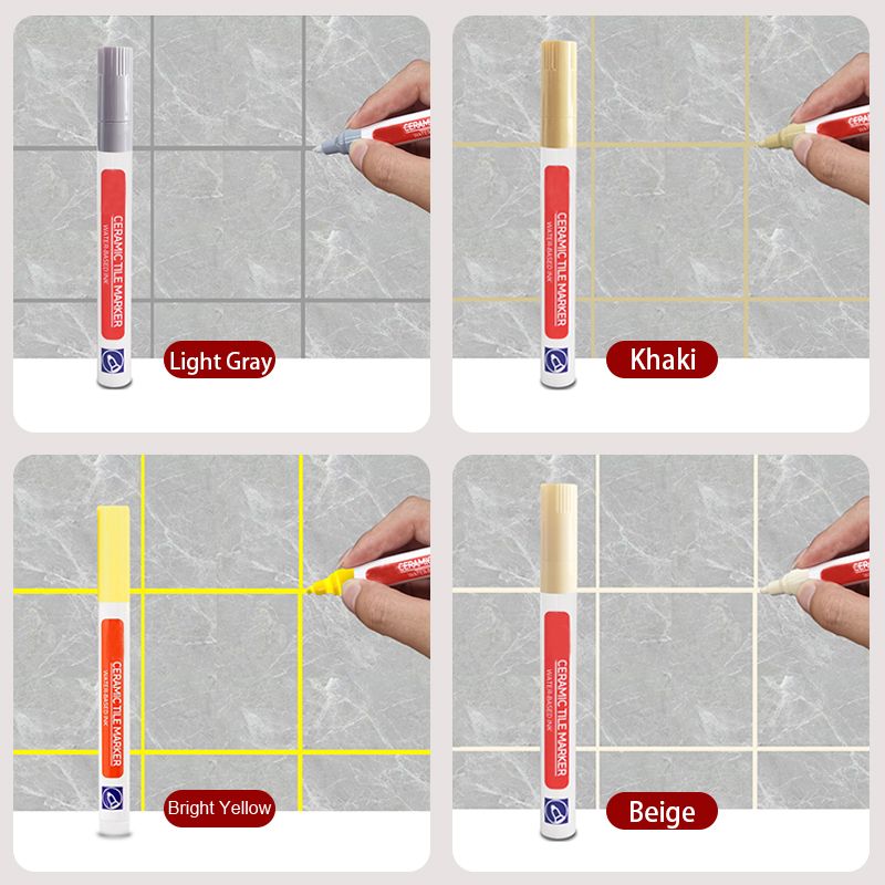 Pousbo Anti-Moisissure et étanche marqueur de joint pour carreaux de céramique