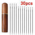 Kit d'Aiguilles à Coudre à Enfilage Automatique YoPoll (30pcs)