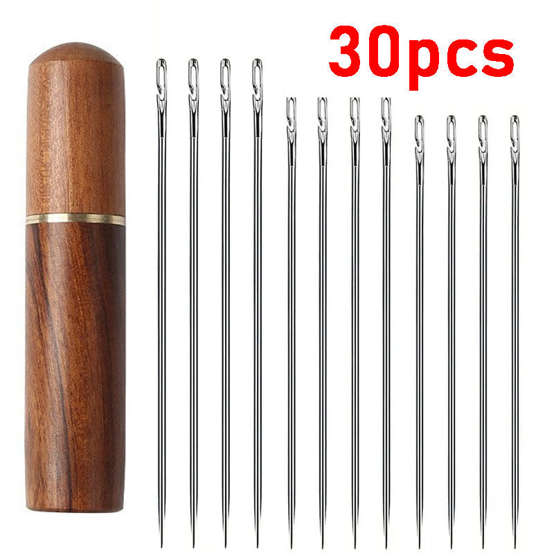 Kit d'Aiguilles à Coudre à Enfilage Automatique YoPoll (30pcs)