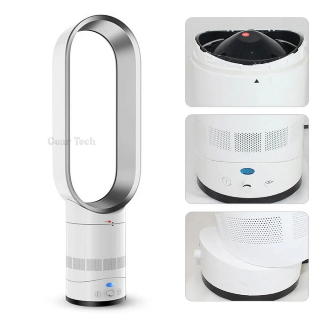 Ventilateur de refroidissement sans pales de 16 pouces avec télécommande