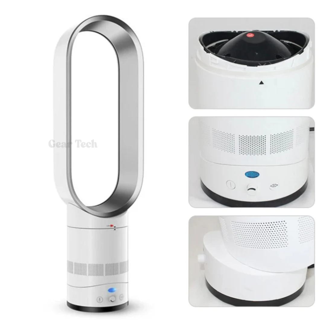 Ventilateur de refroidissement sans pales de 16 pouces avec télécommande