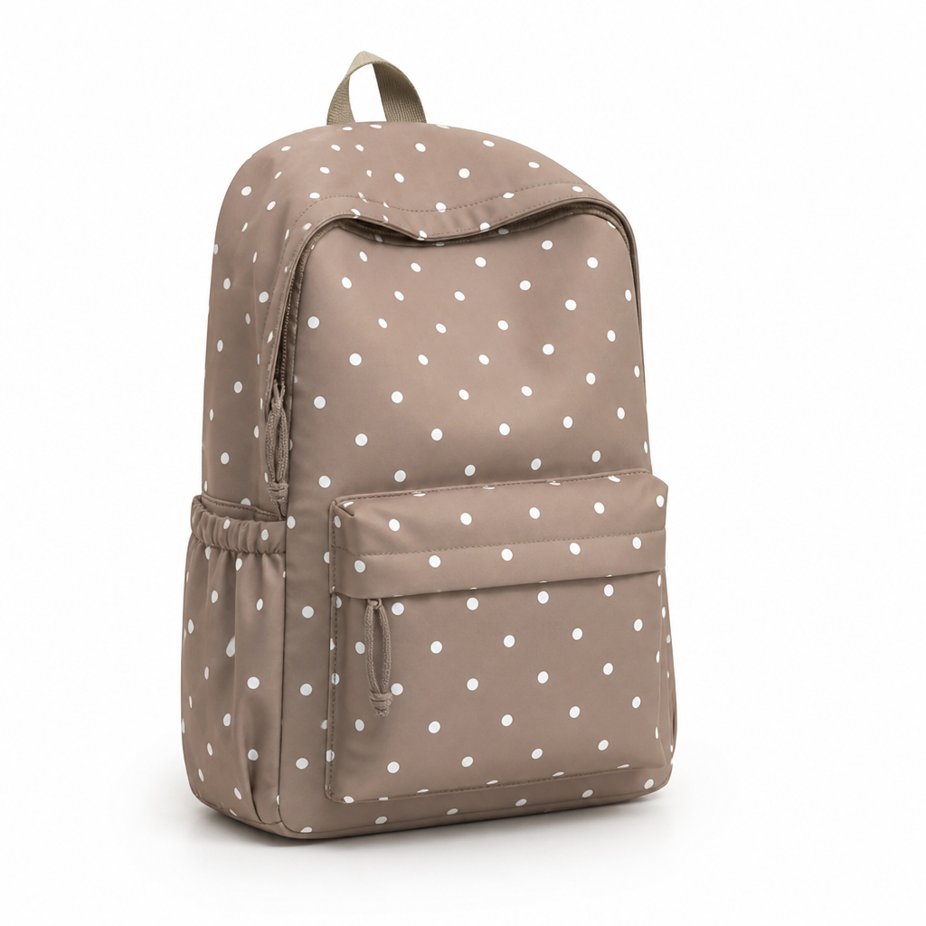 Sac à dos léger à grande capacité à pois