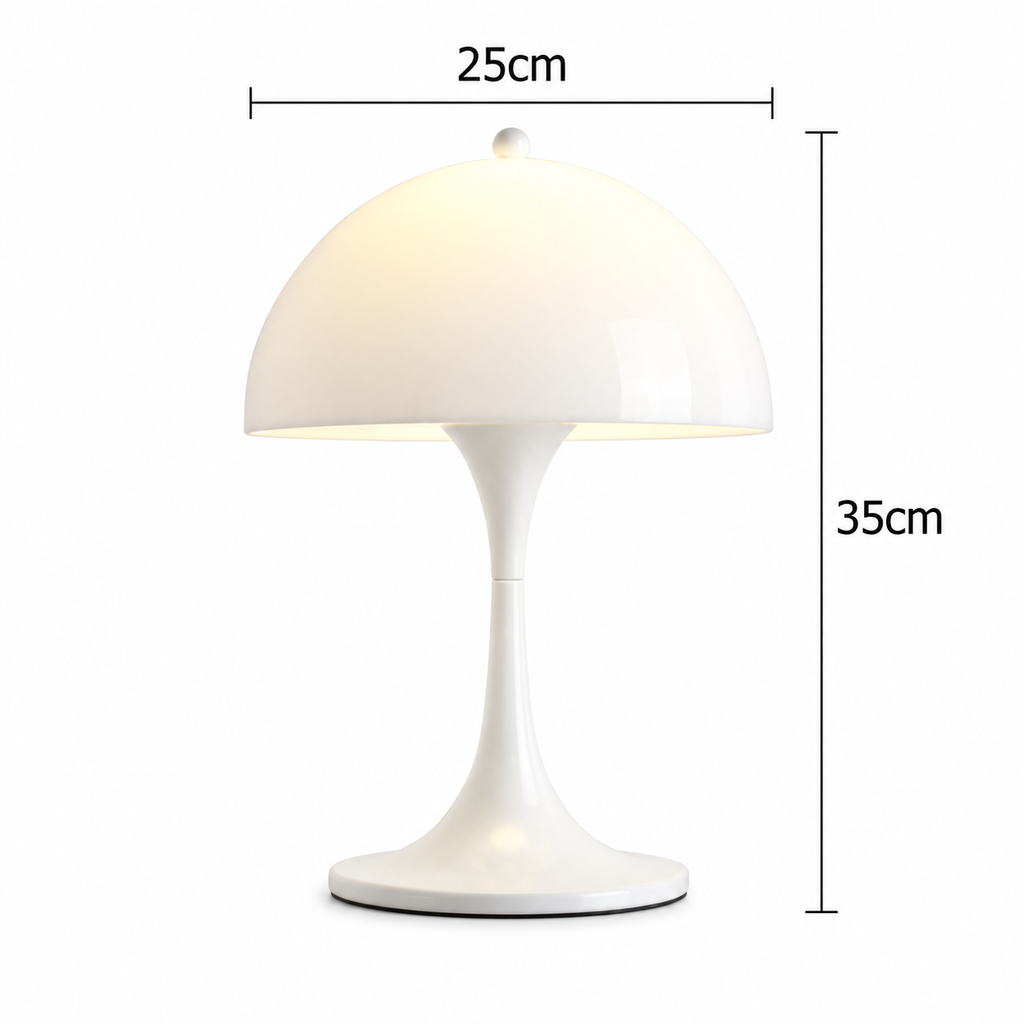 Lampe de Table Panthella – Lampe Champignon de Style Mid-Century avec Lumière Douce Diffusée
