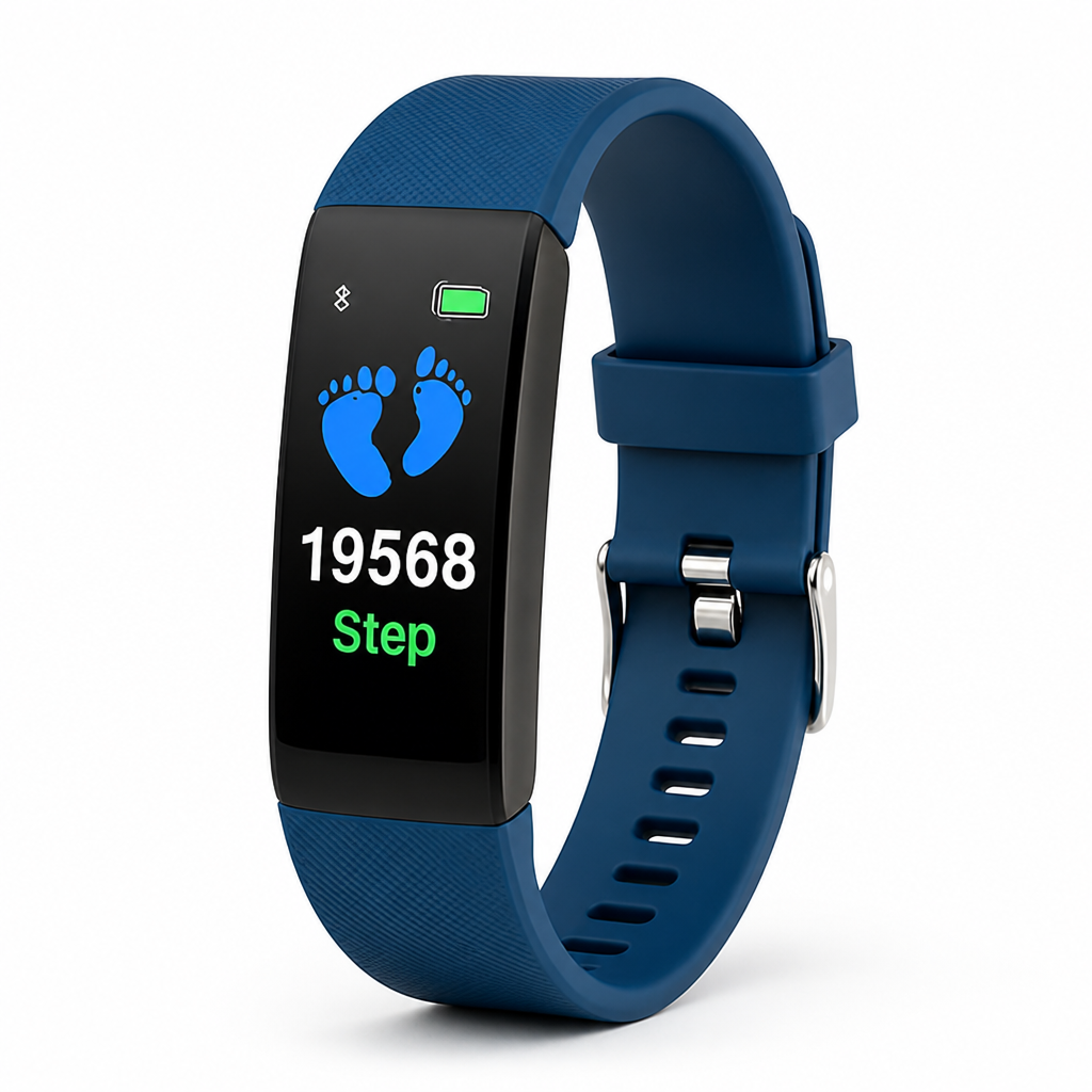 Montre intelligente senior simple avec LED en forme de cœur et surveillance de la pression artérielle