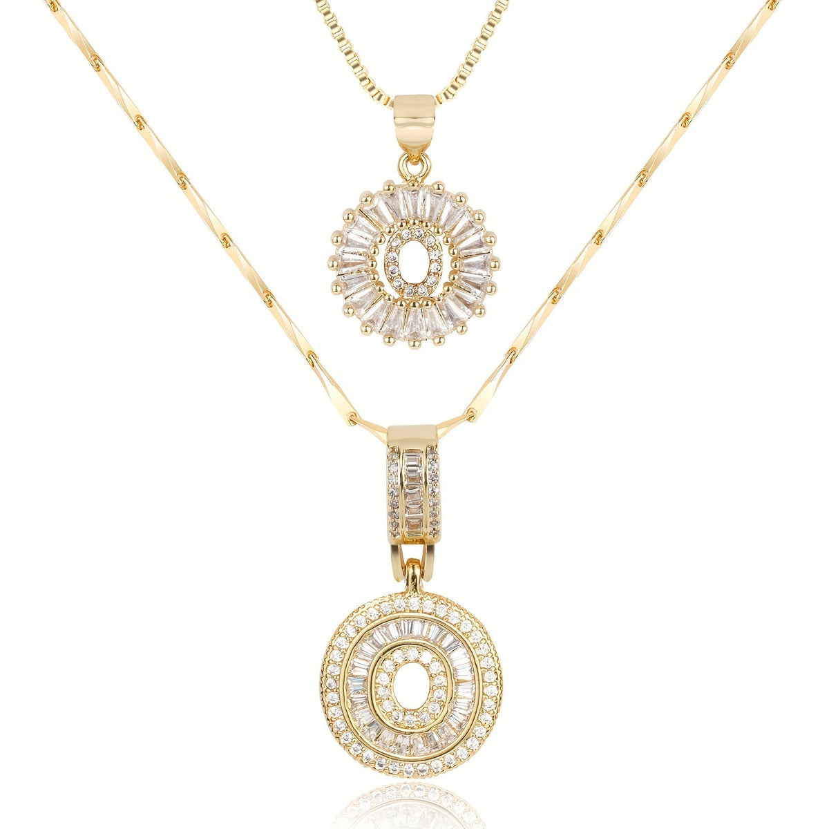 Collier GemLetter - Pendentif Initial avec Finition Luxe