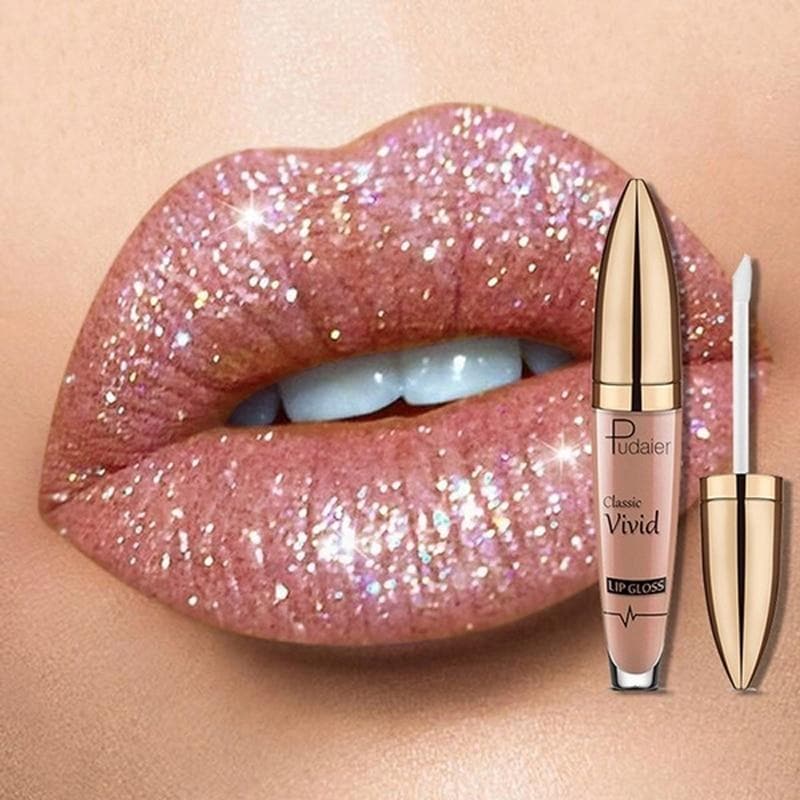 Gloss à lèvres pailleté diamant 18 couleurs