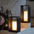 Lampe de jardin LED pour extérieur – lampe moderne carrée avec lumière chaude | Sansoti