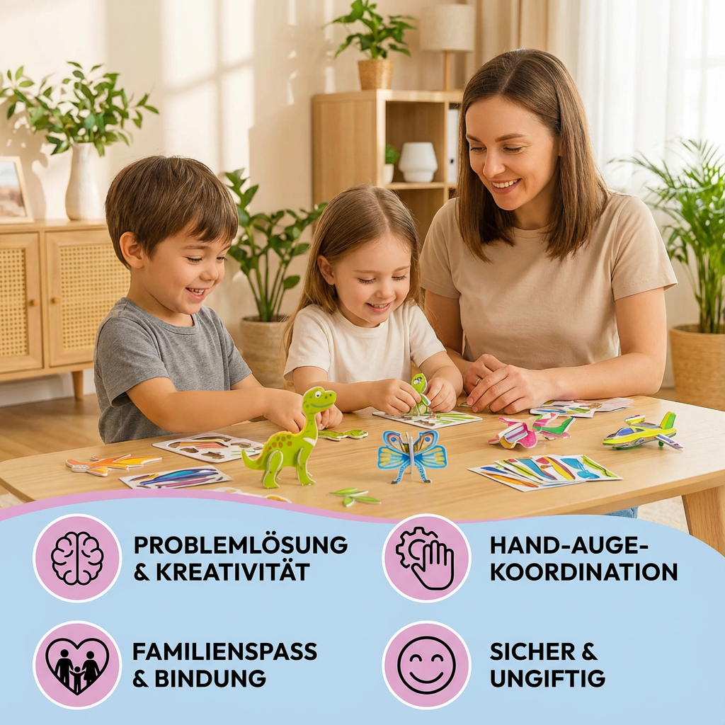 Ensemble de Puzzles 3D Cartoon pour Enfants