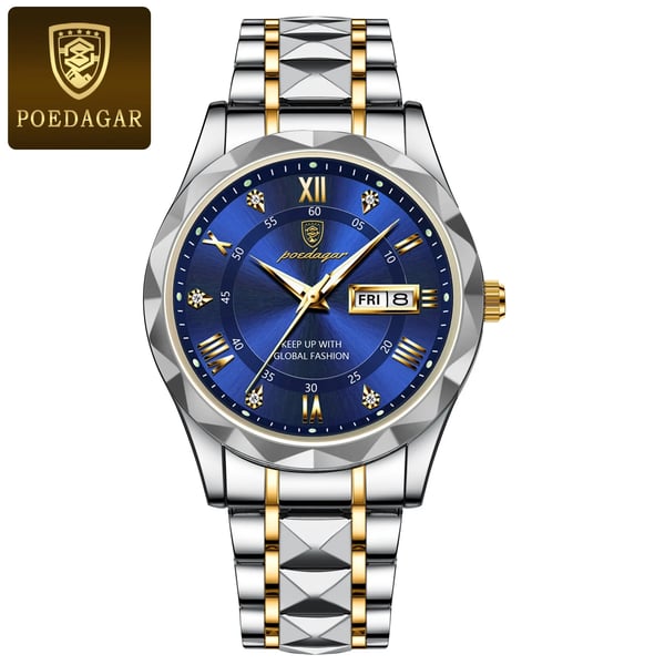 Montre-bracelet de luxe pour hommes, étanche, de la marque haut de gamme avec fonction lumineuse