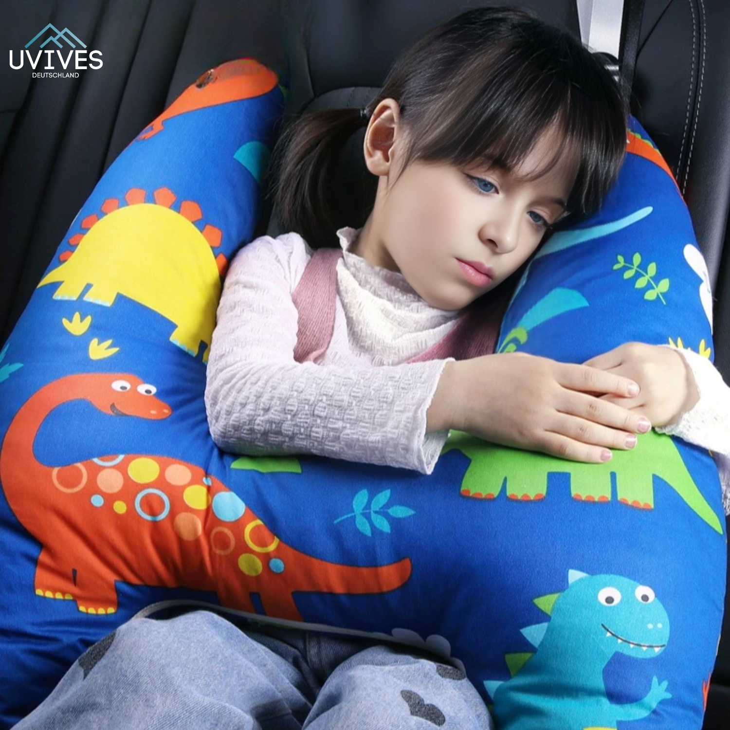 ComfortJourney - Coussin de voyage pour enfants à l'arrière de la voiture