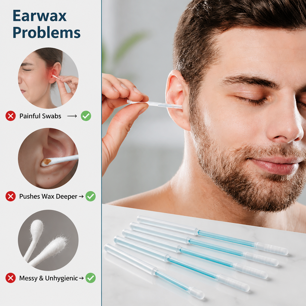 Outil de Soins Auriculaires Elyvanta™ — Profitez d'oreilles propres, douces et sans douleur qui se sentent instantanément rafraîchies