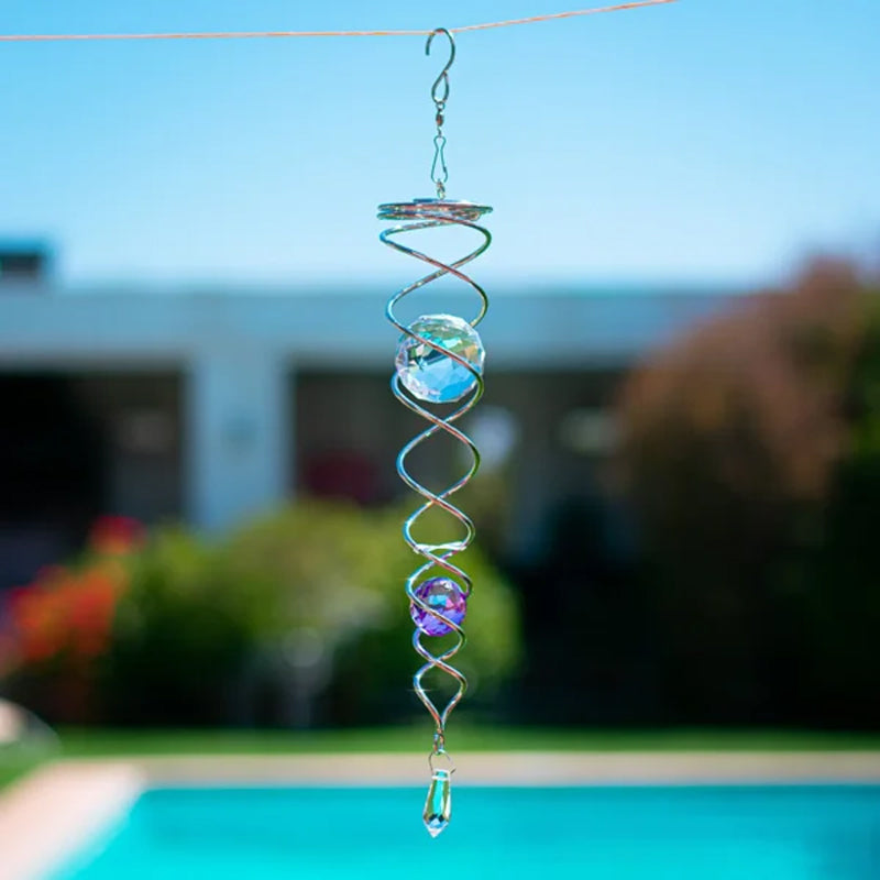 1+1 GRATUIT | CrystalTwister - Spirale Métallique en Cristal Mobile
