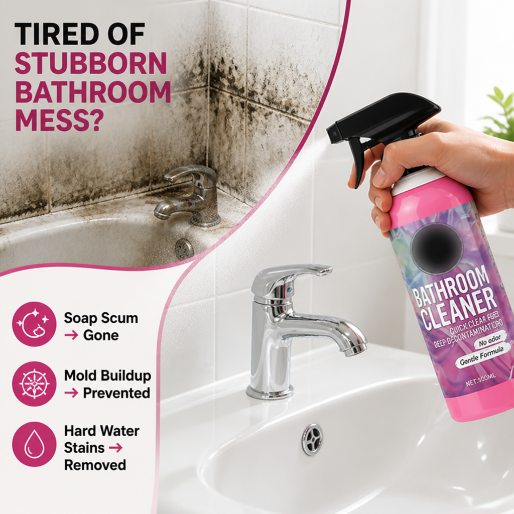 Bathivex™ Élixir de Salle de Bain — Brillance Sans Effort Qui Éloigne La Moisissure et Garde Votre Salle de Bain Fraîche