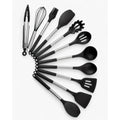 Ensemble d'ustensiles de cuisine - Ensemble de cuisson en silicone complet avec support - NordicChef