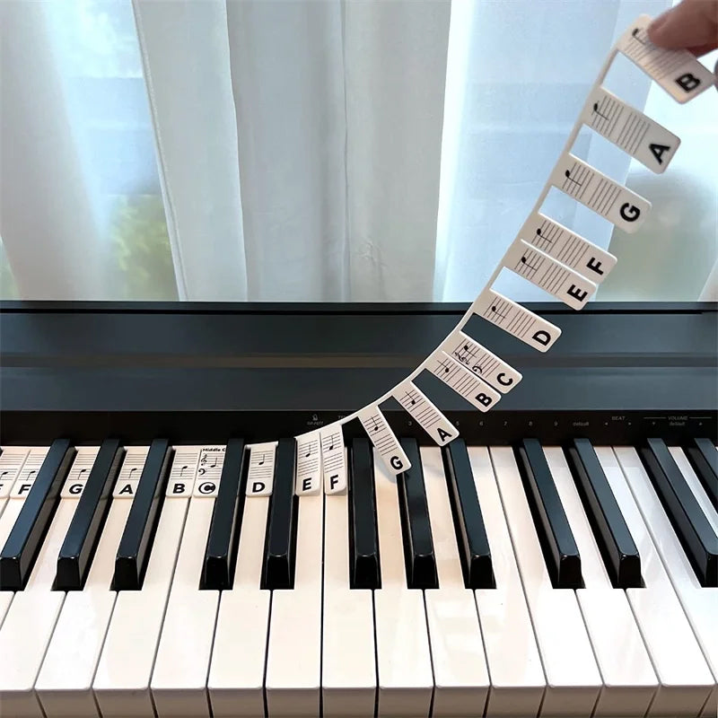 KeyboardLabel - Étiquette en Silicone Amovible pour Piano et Clavier