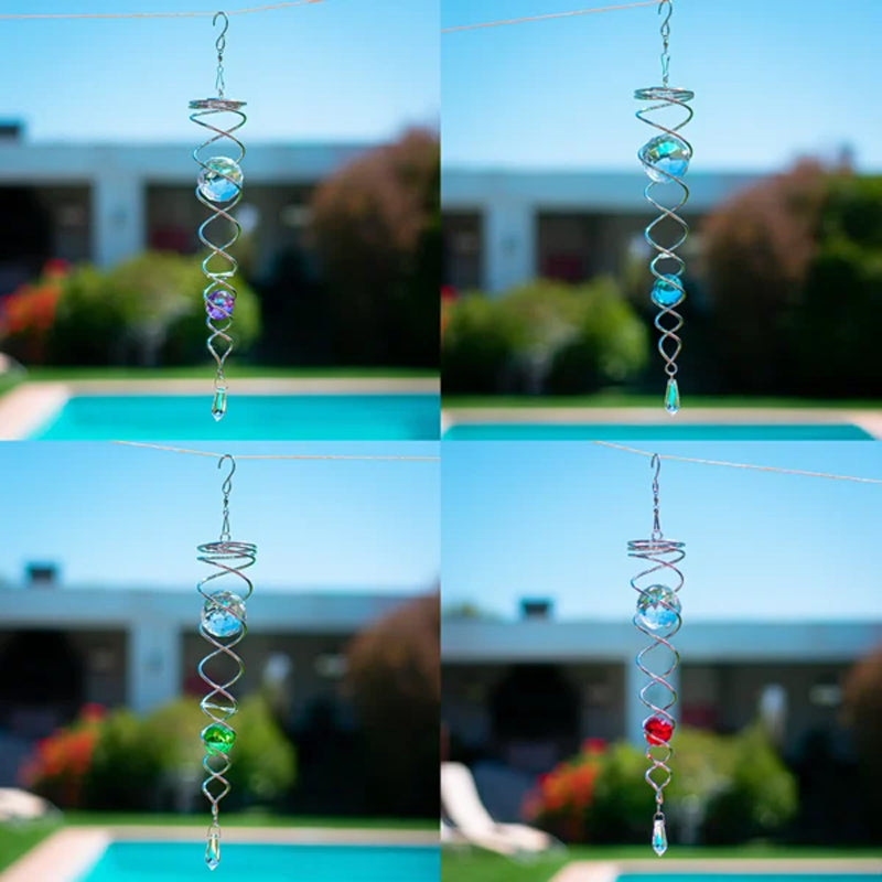 1+1 GRATUIT | CrystalTwister - Spirale Métallique en Cristal Mobile
