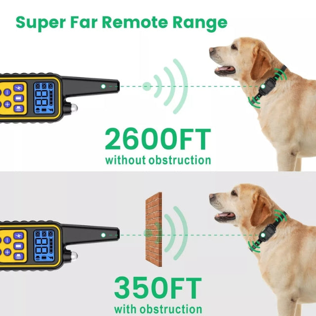Collier Électrique pour Dressage de Chiens – Contrôle à Distance Sûr et Efficace