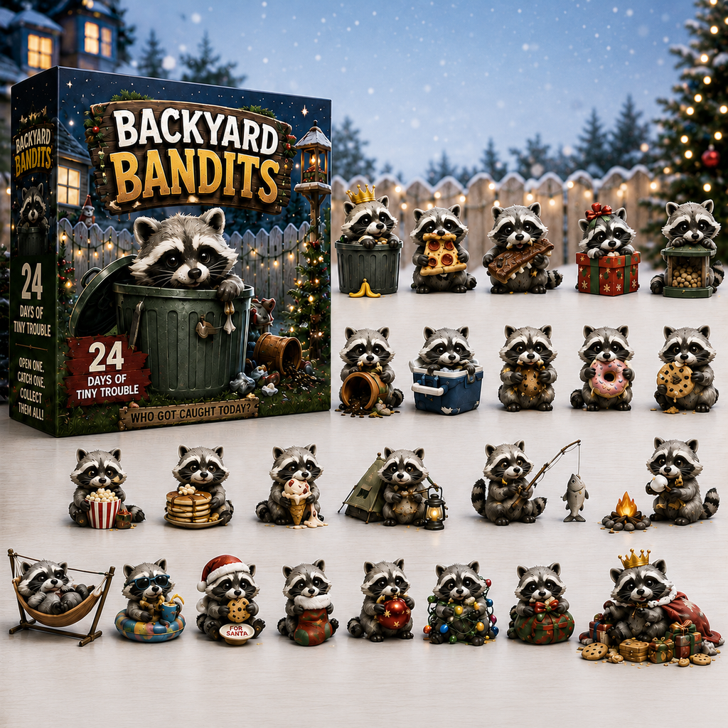 🦝 Calendrier de l'Avent des Bandits de Jardin – 24 Jours de Petits Tracas