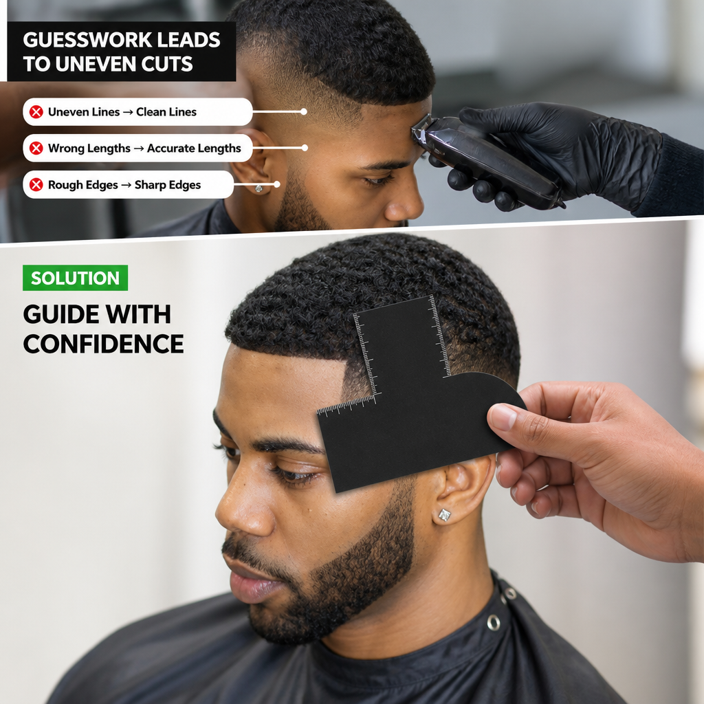 ClipCrest™ Peigne de Guidage de Précision — Coupez Comme un Pro avec une Précision Parfaite et Sans Tracas à Chaque Fois
