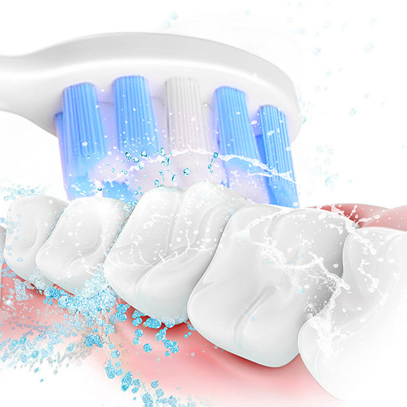 Skanto | Brosse à Dents Électrique Sonique | 6 Modes & Étanchéité IPX7 | Blanc, Noir, Rose