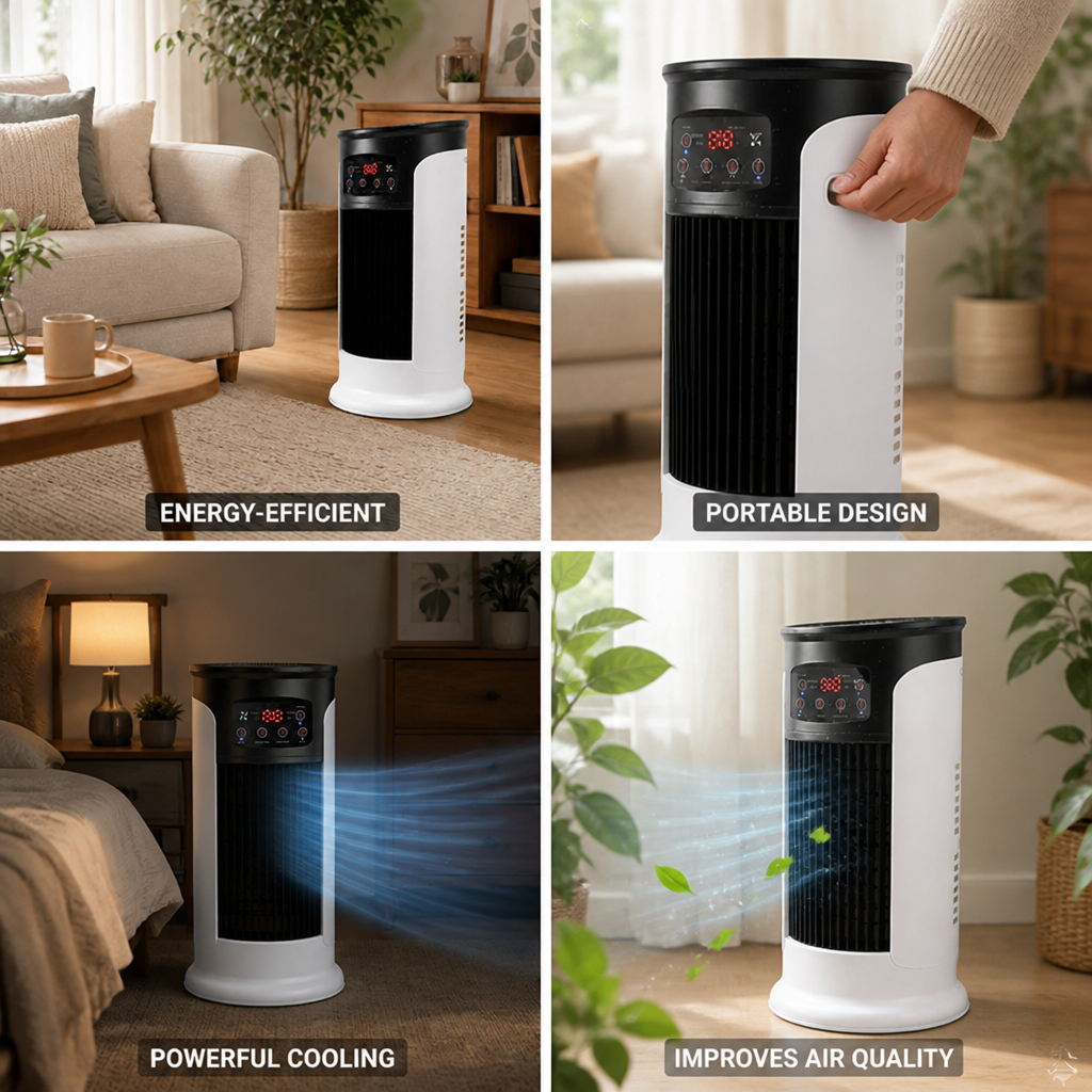 Climatiseur Portable Énergétiquement Efficace sans Fenêtre