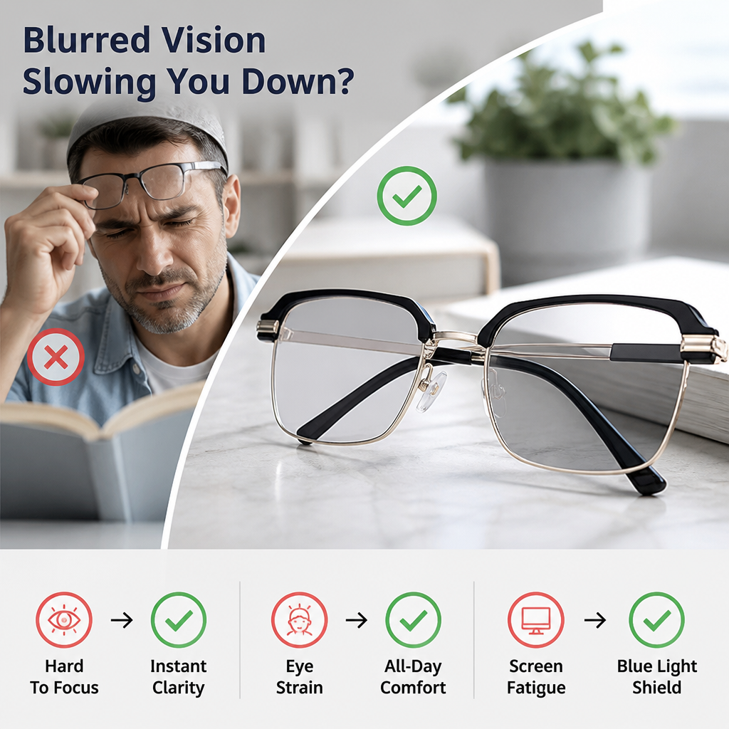 Lunettes de Vision ClariVista™ — Clarté sans effort et confort toute la journée pour chaque moment