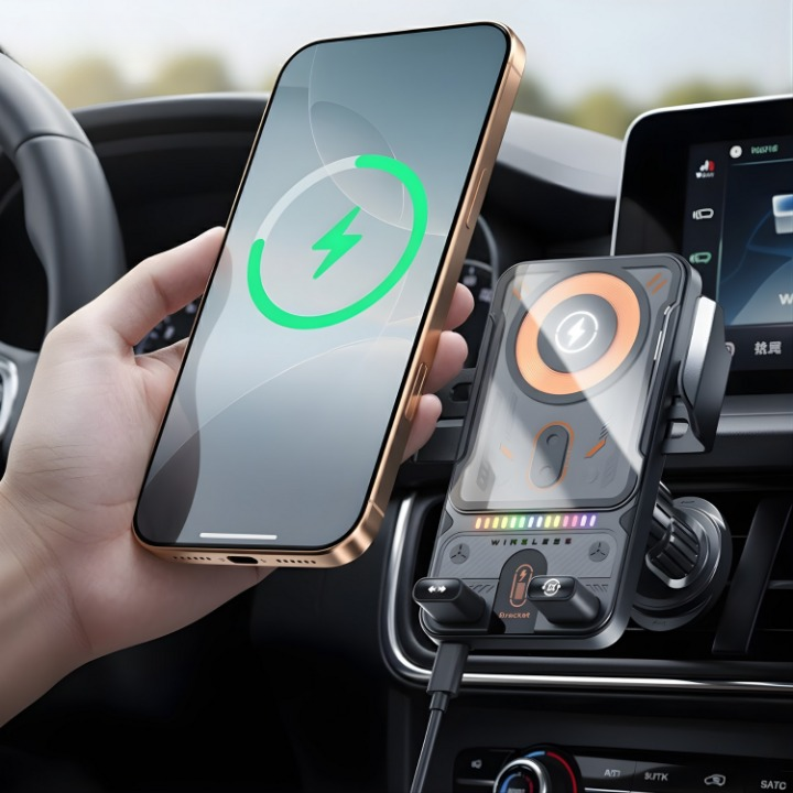 Support de voiture pour smartphone avec capacité de charge sans fil