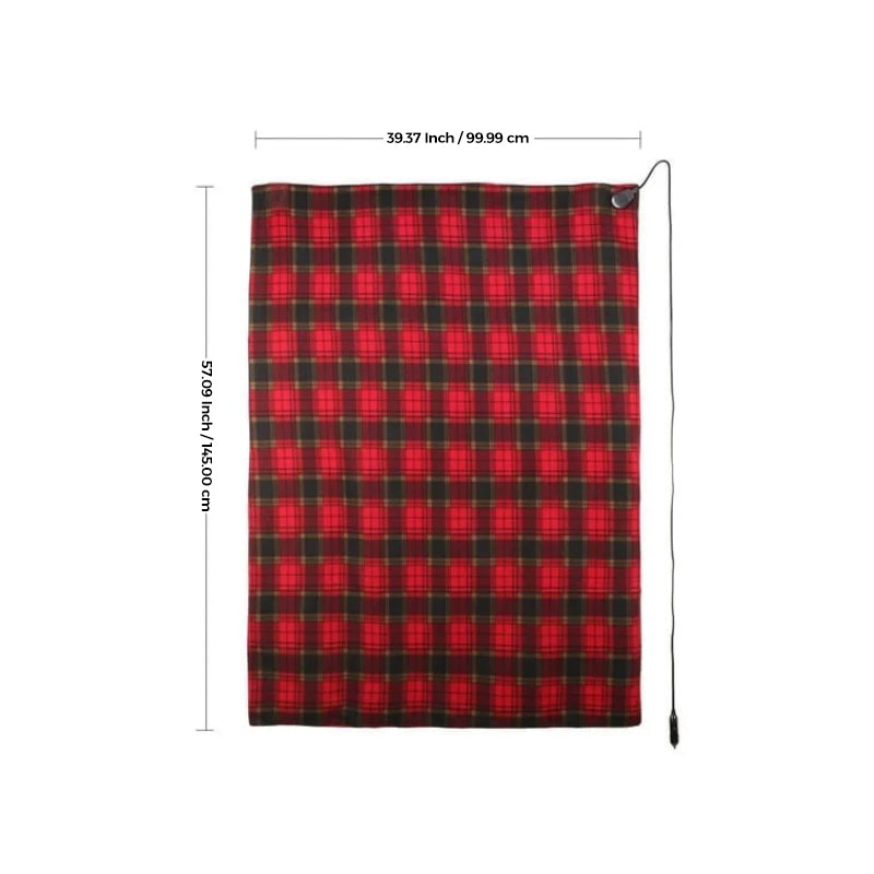 Couverture de Voiture Chauffante – Couverture Électrique Chauffante pour Voiture et Voyages