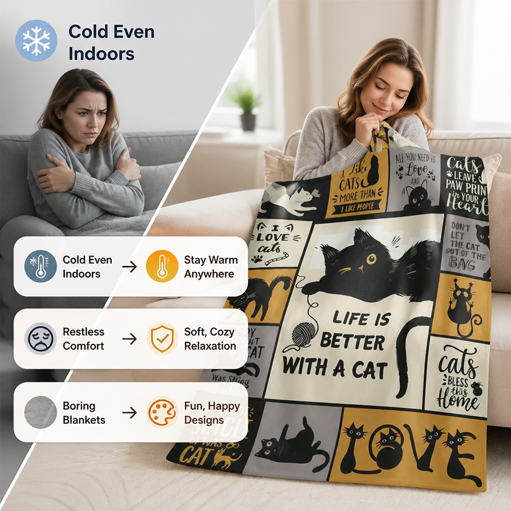 CuddlePelt™ — Enveloppez-vous dans une douceur chaleureuse et joyeuse qui ressemble à un câlin affectueux