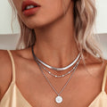 Collier triple en argent