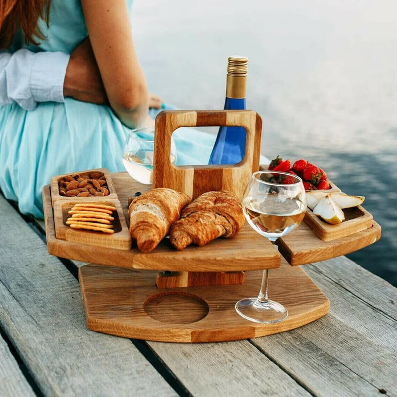 Table de pique-nique en bois portable – WineNest