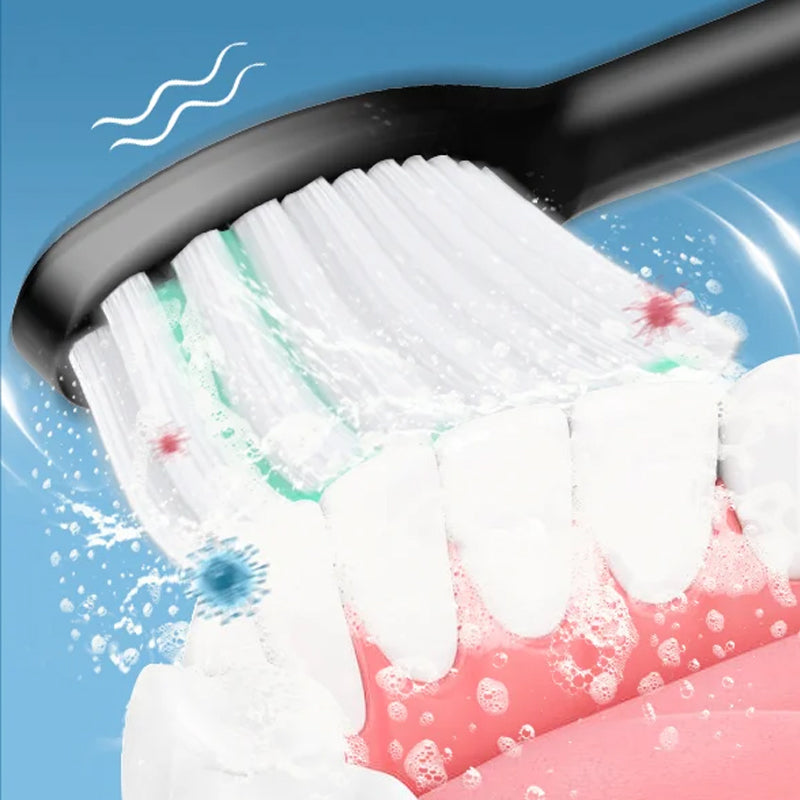 Skanto | Brosse à Dents Électrique Sonique | 6 Modes & Étanchéité IPX7 | Blanc, Noir, Rose