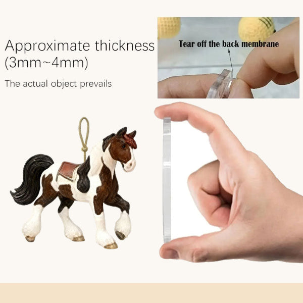 Calendrier de l'Avent Magique des Chevaux 2025 – 24 Figurines Peintes à la Main pour les Amateurs de Chevaux