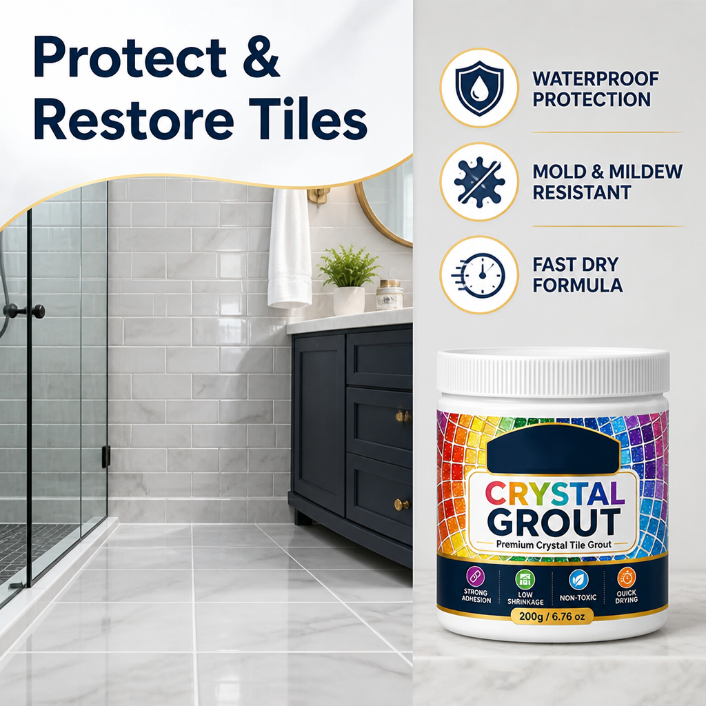 AquaShield™ Joint de Carrelage — Protégez et Restaurez Vos Carreaux avec un Bouclier Imperméable et Résistant aux Moisissures qui Dure