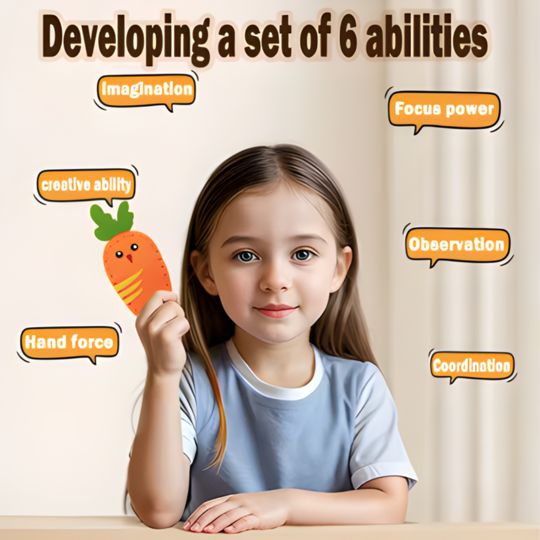 Kletshuts™ SewingCraft 1+1 GRATUIT : Kit de couture DIY Animaux pour Enfants, Set de Créativité