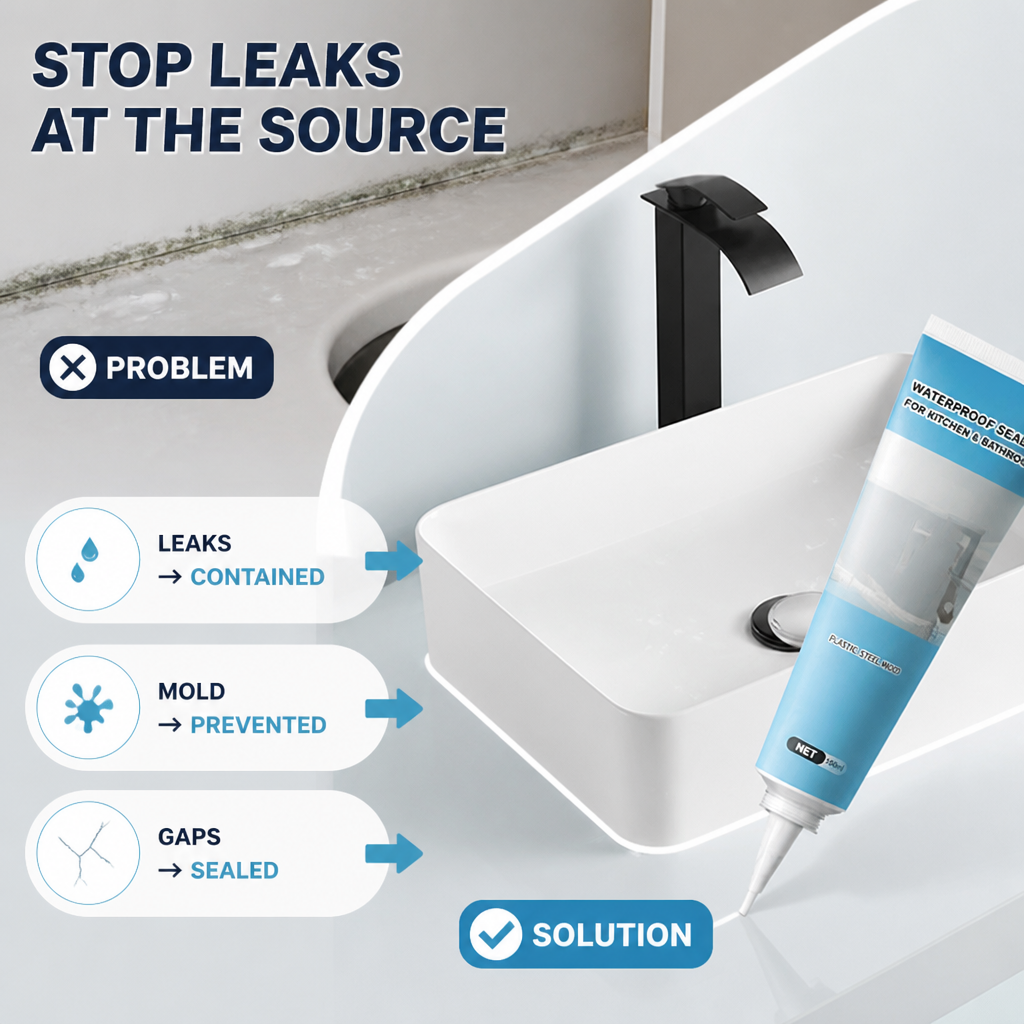 AquaGuardPro™ — Scellez les fuites et la moisissure pour un foyer plus sain et sans souci