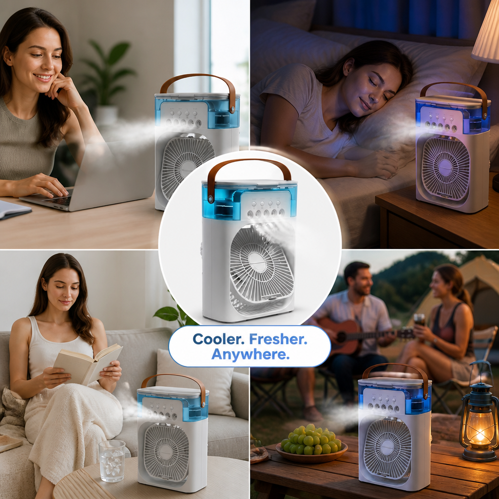 BreezeNest™ — Votre oasis personnelle de confort frais instantané où que vous alliez