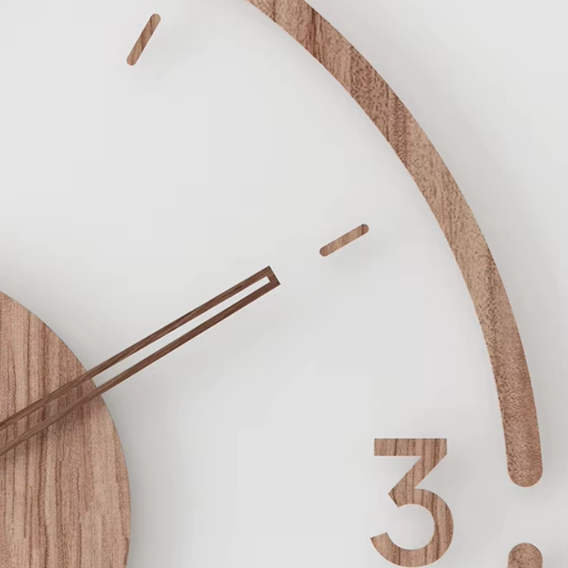 Skanto | Horloge murale moderne en bois – Design minimaliste et élégant pour le salon