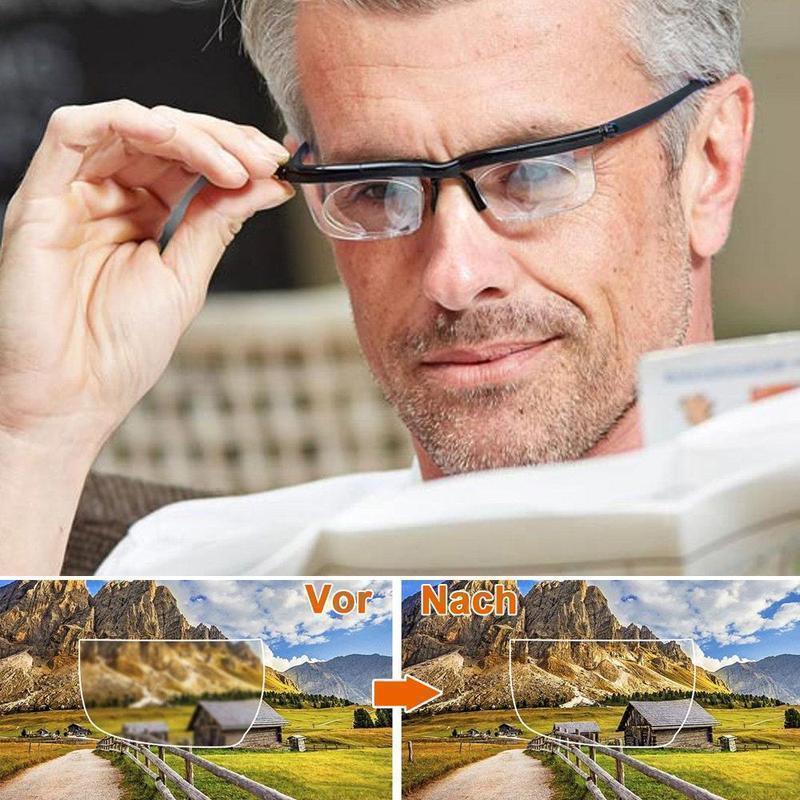 Sandsberg | Lunettes de lecture ajustables Unisexes | Lentille zoom réglable | Noir