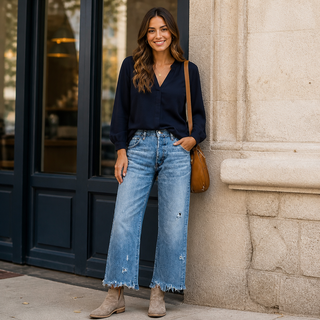 Shorts en Jean à Jambe Droite AzureCrest™ — Possédez Chaque Moment avec une Touche d'Audace et un Confort Inégalé