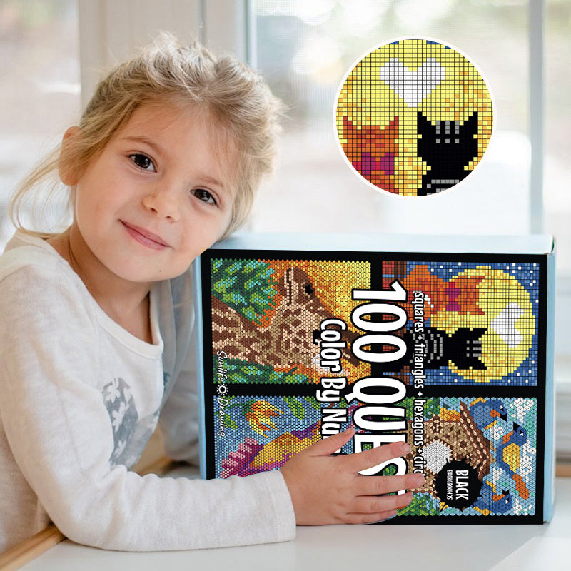 Kletshuts™ ColorQuest : 100 Quêtes de Couleur par Numéros Livre de Coloriage